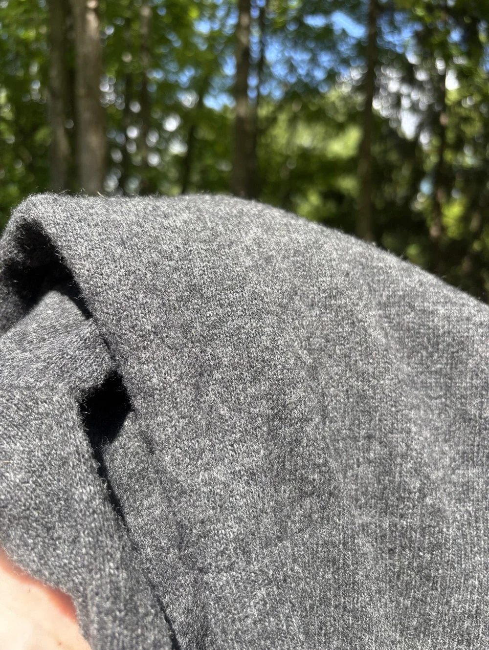 Vintage Welgrume gray lambswool crewneck sweater